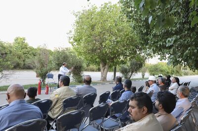 برگزاری کارگاه آموزشی و عملیاتی اطفاء حریق در کوی بوستان