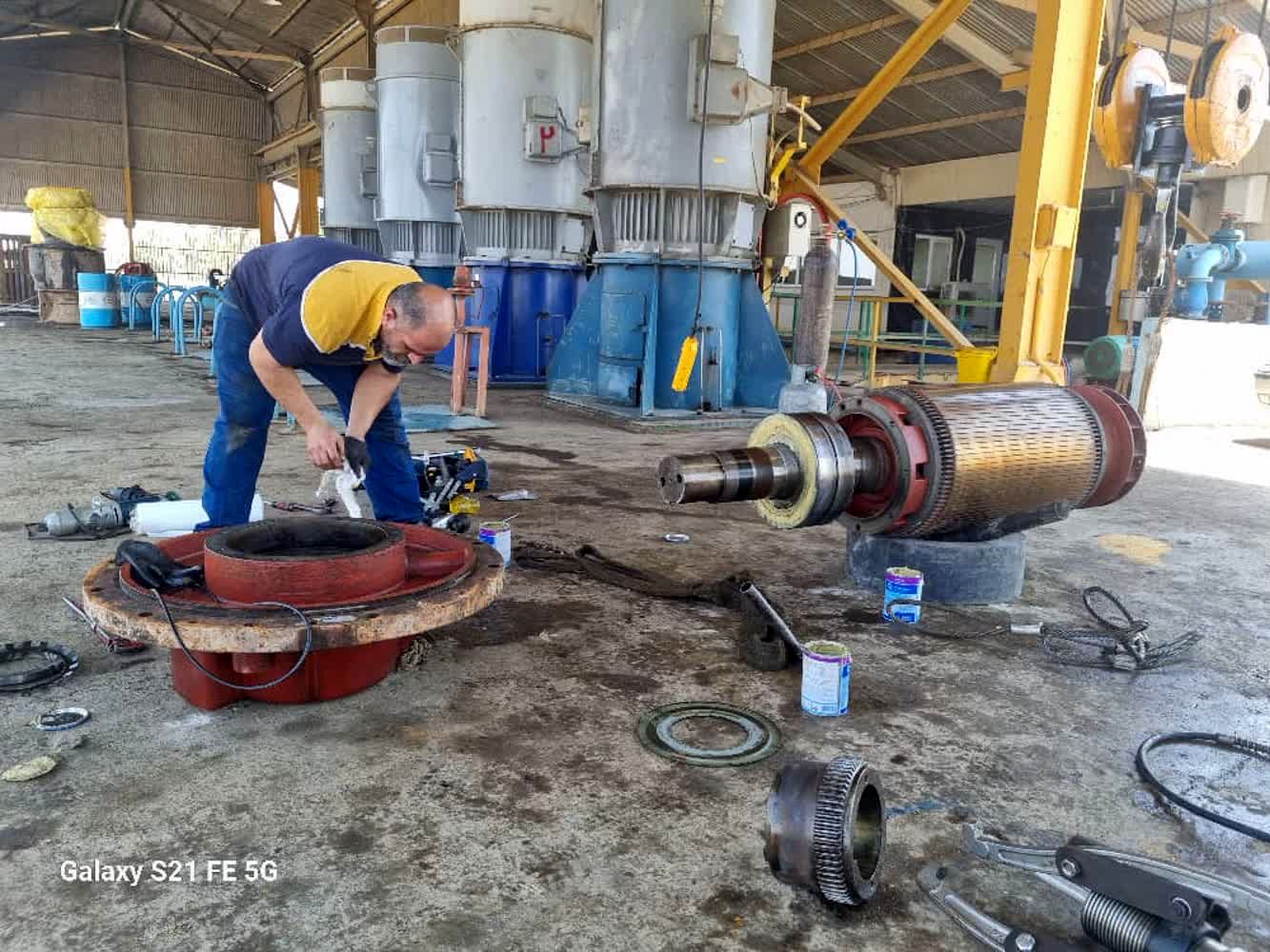 تعمیرات اساسی الکترو پمپ شماره ۵ کوبوتا کوت امیر انجام شد