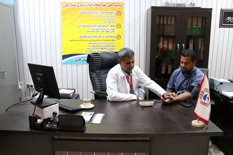 اجرای طرح پیشگیری و کنترل فشار خون در شرکت آب جنوب شرق