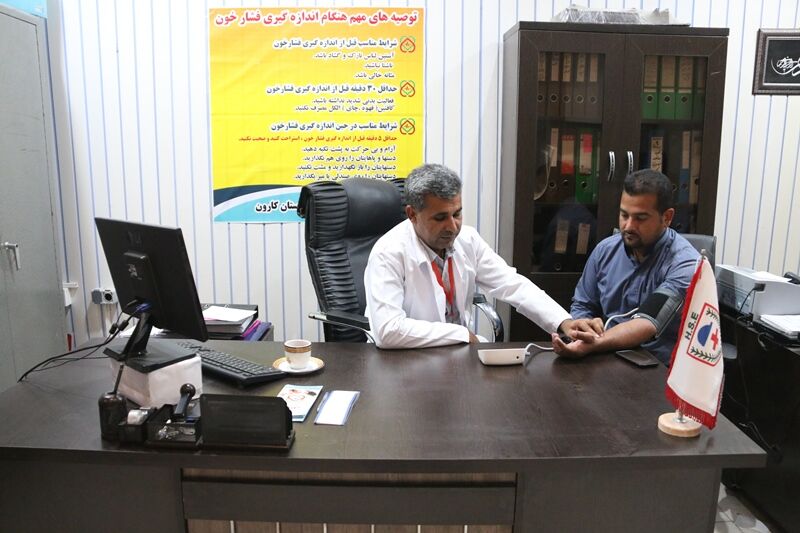 اجرای طرح پیشگیری و کنترل فشار خون در شرکت آب جنوب شرق