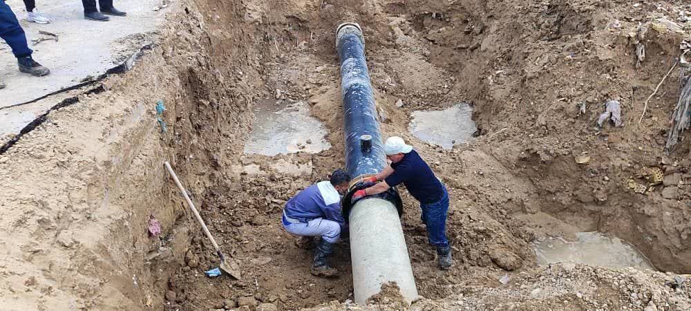 تعویض 6 متر از خط لوله GRP آبرسانی به شهرستان هندیجان انجام شد