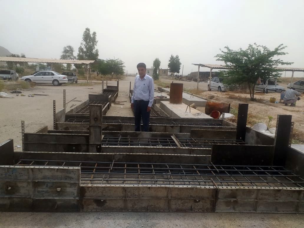 پل های نفررو شبکه های شهید رجایی و شادگان ساخته و آماده نصب شدند