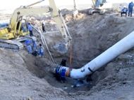 خط ۹۰۰ میلی متری تاسیسات تصفیه خانه مرغزار تعمیر اساسی شد