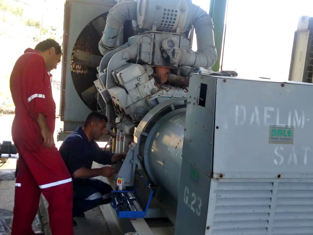 اتمام تعمیرات اساسی 4 دستگاه دیزل ژنراتور سد و نیروگاه مسجدسلیمان