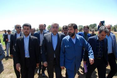 تصاویر آیین بهره برداری از فاز اول طرح جامع آبرسانی به شهرستان دزفول و کلنگ زنی آغاز فاز دوم طرح