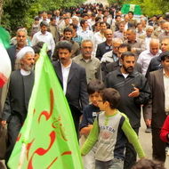 پیاده روی کارکنان شبکه های آبیاری شمال خوزستان