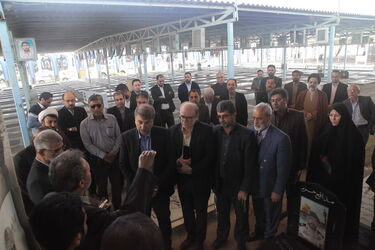 پاسداشت روز شهید با حضور مقامات سازمان آب و برق خوزستان در گلزار شهدای اهواز