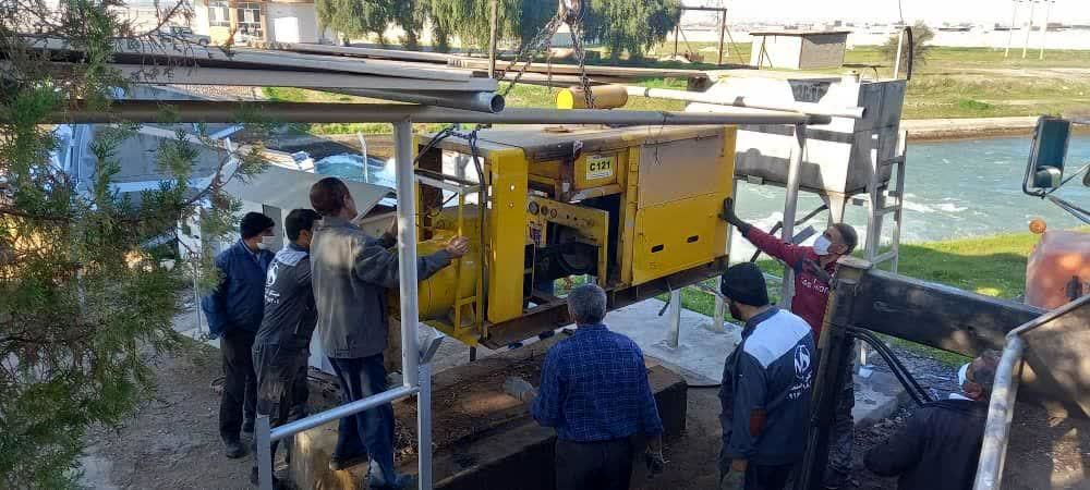 دیزل ژنراتور جدید در سد انحرافی دز نصب شد