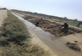 ترمیم کانالهای منطقه ویس شبکه آبیاری شمال شرق اهواز