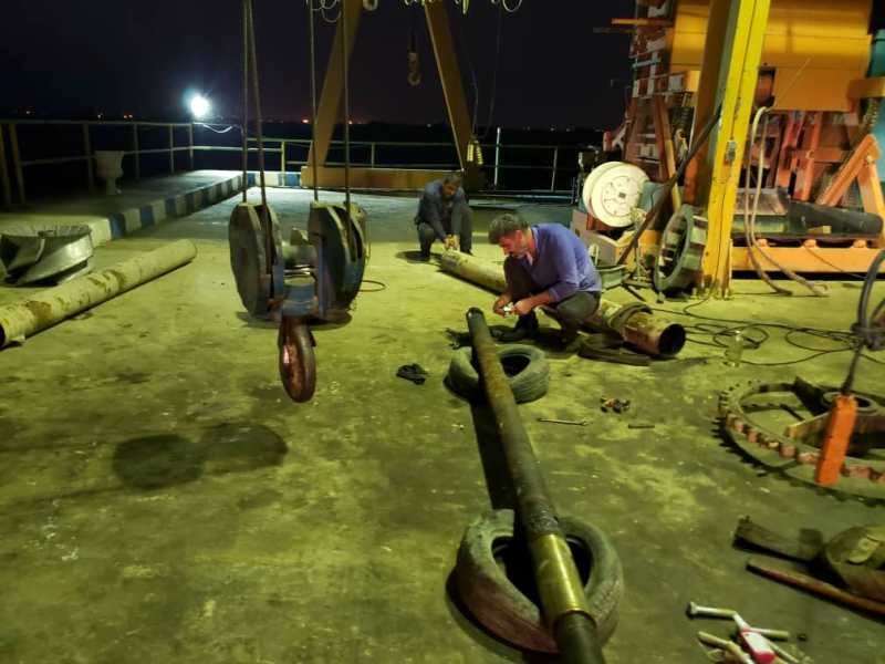 تعمیر و بازسازی دو دستگاه پمپ KSB در شرکت آب جنوب شرق