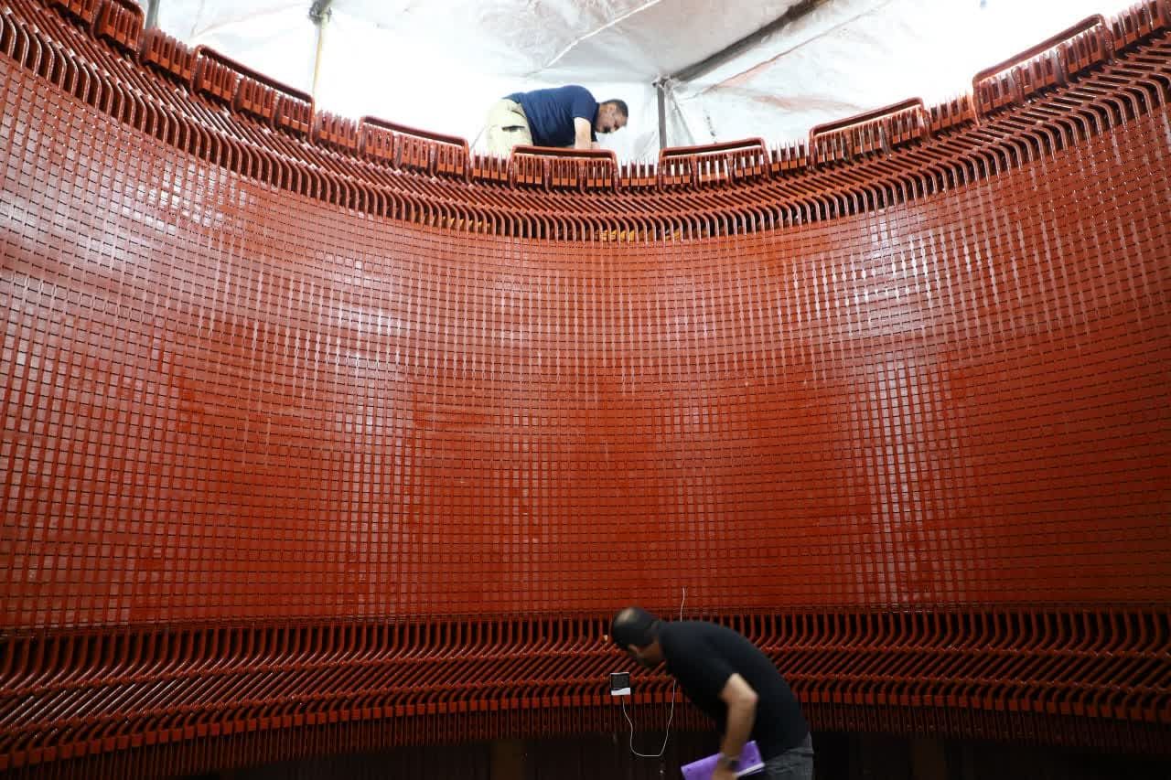  تست های الکتریکی استاتور واحد شماره یک نیروگاه دز با موفقیت انجام شد