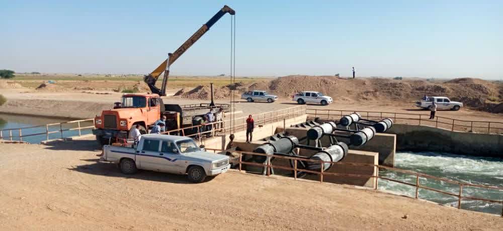 ایستگاههای پمپاژ شبکه آبیاری کرخه شمالی بهسازی شد