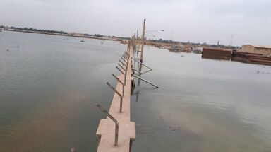 اتمام عملیات استحکام بخشی دیوار پست برق(کوت امیر) توسط دفتر مهندسی عمومی 