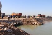 عملیات ضربتی انسداد کانال انتقال آب شهیدچمران انجام شد
