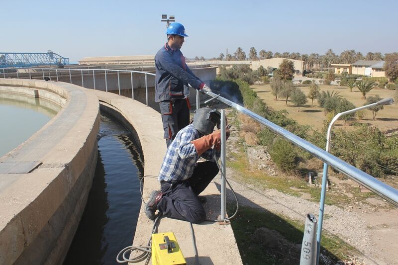 هفت جان پناه در محدوده تاسیسات شرکت آب جنوب شرق خوزستان نصب شد